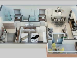 Apartamento em Praia Grande - Boqueirão