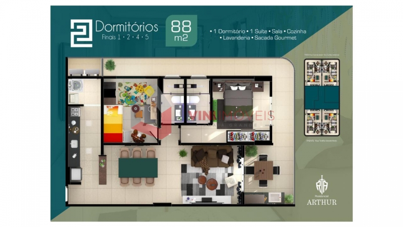 Apartamento em Ocian